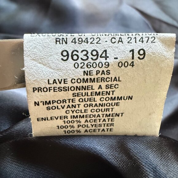 Y2K Scott McClintock Size 8 Black & Gold Paisley Faux Fur Collar Blazer Jacket - Picture 7 of 15